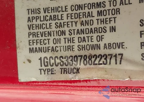 2008 Chevrolet Colorado Lt from USA, damaged, VIN 1GCCS339788223717